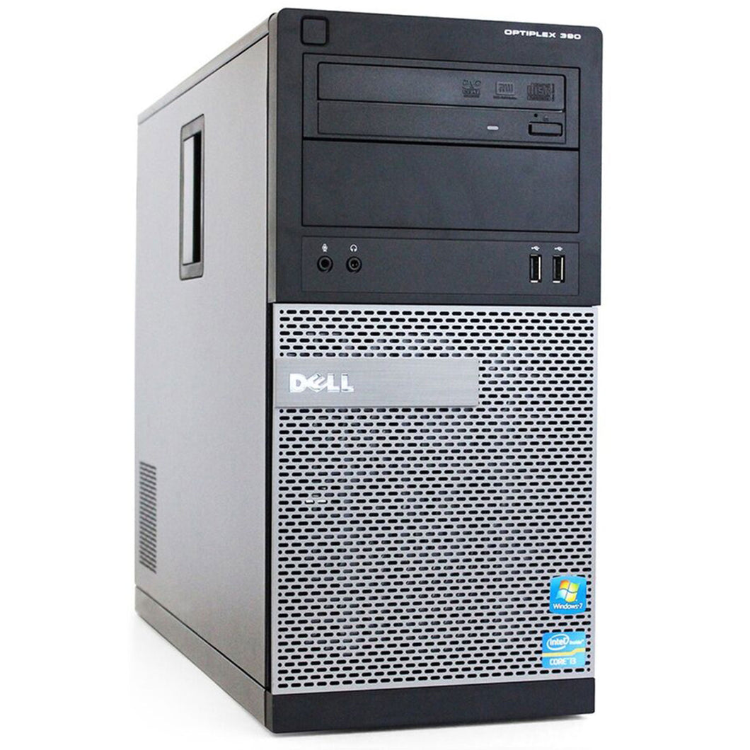 Dell Optiplex 390 Tower PC Computer Intel i7-2600 Ram 16GB SSD 240GB HDD 500GB DVD-ROM Freedos (Ricondizionato Grado B)