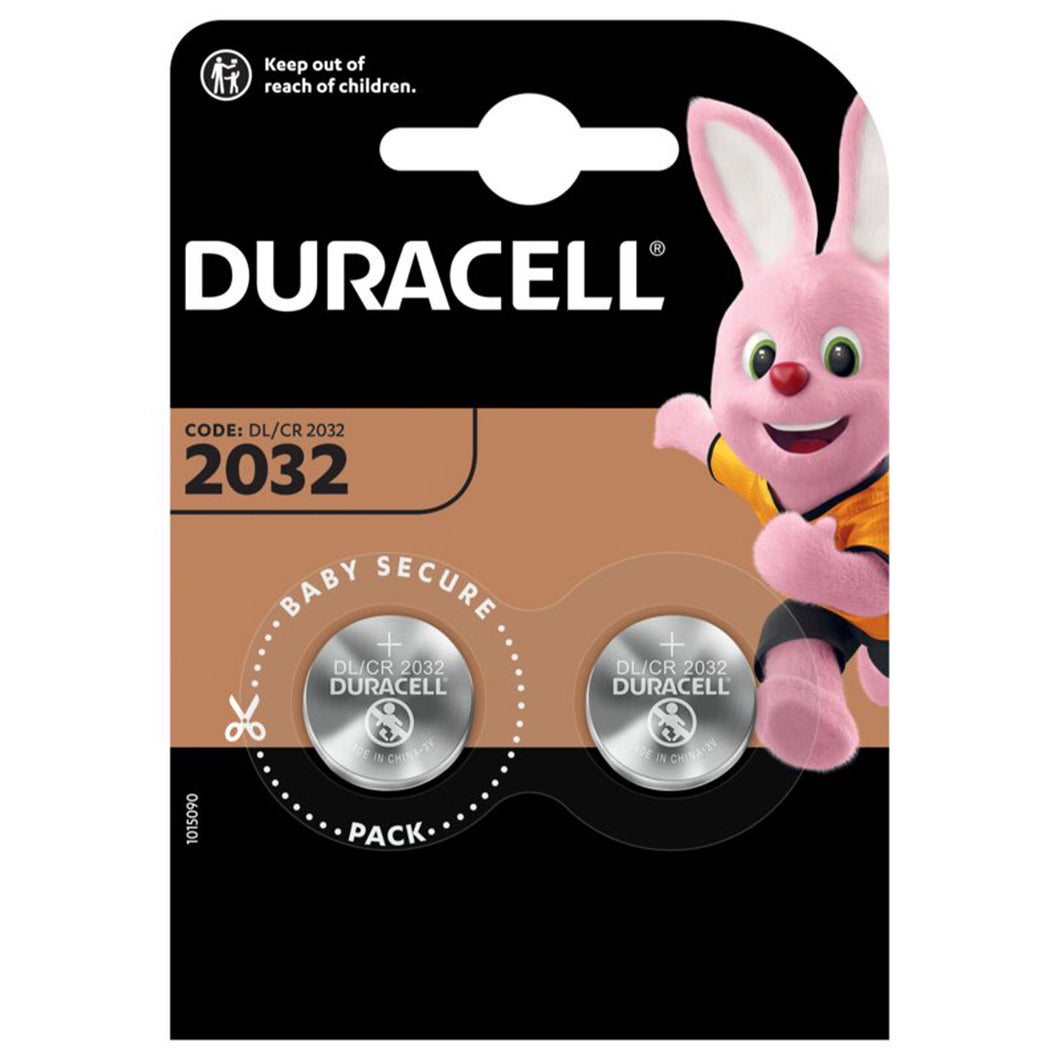 Duracell  2 Batterie Tampone Al Litio CR 2032 3V