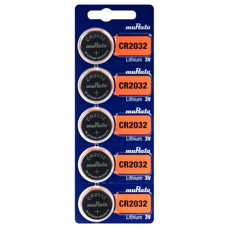 Murata 5 Batterie Tampone Al Litio CR 2032 3V